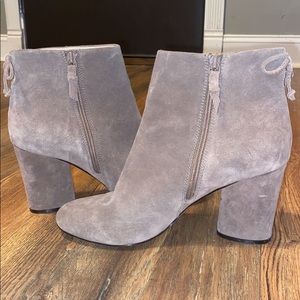 Tahari Nina Suede Ankle Boots Booties